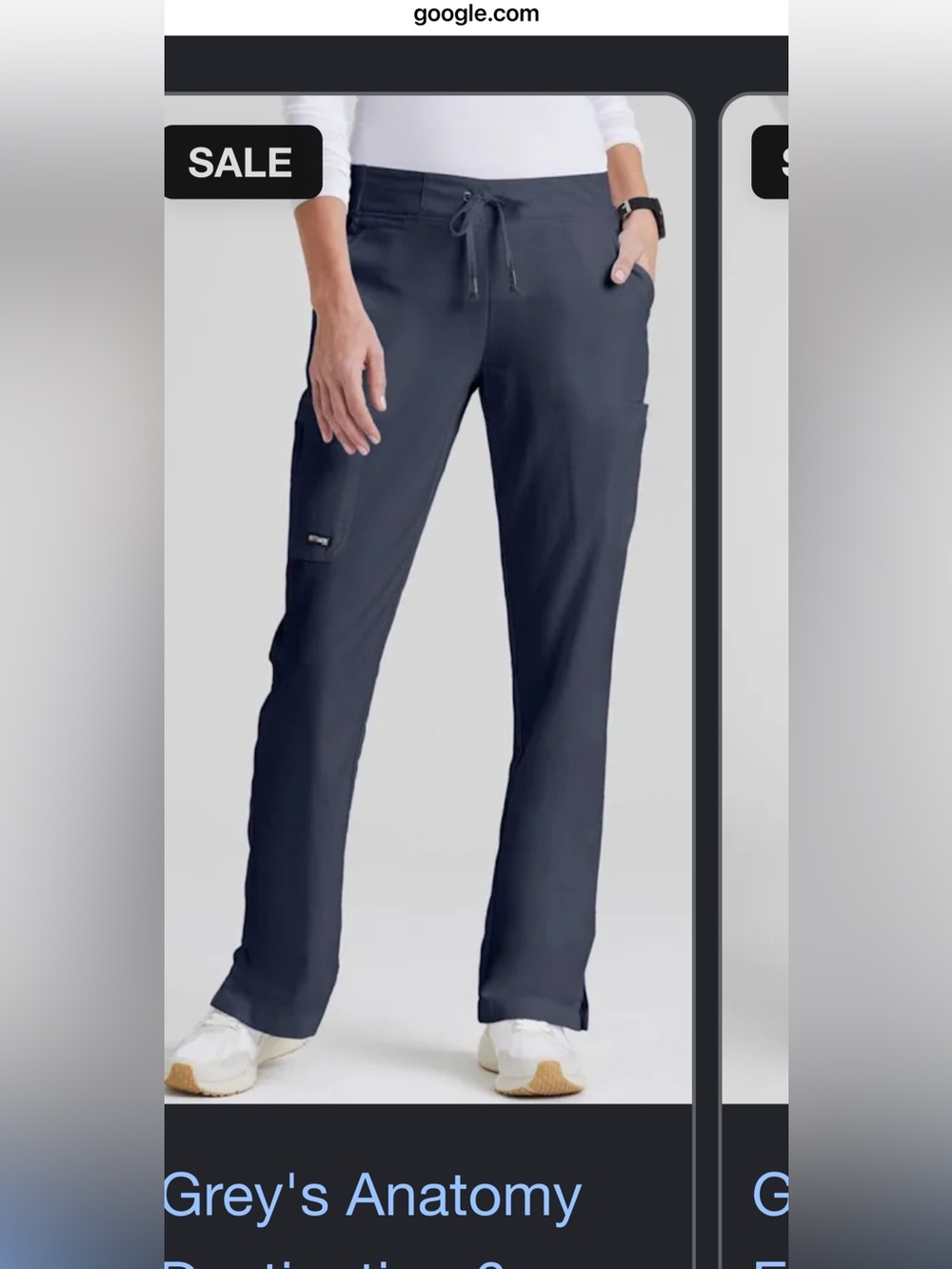 Grey's Anatomy Boot-Cut Scrub Pants with Drawstring
